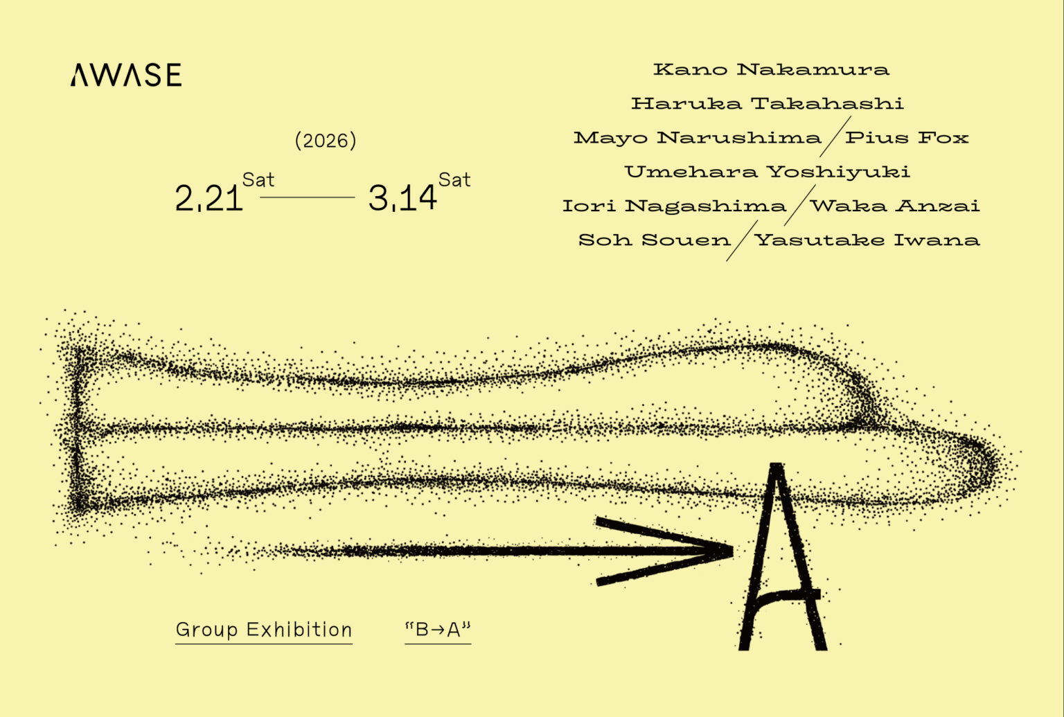 グループ展「B→A」<span class='secondary-title' data-stt-ignore>Group Exhibition「 B → A」</span>